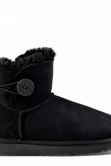 Угги UGG Mini Bailey Button II Black