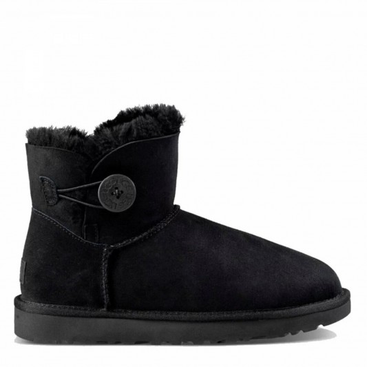 Угги UGG Mini Bailey Button II Black