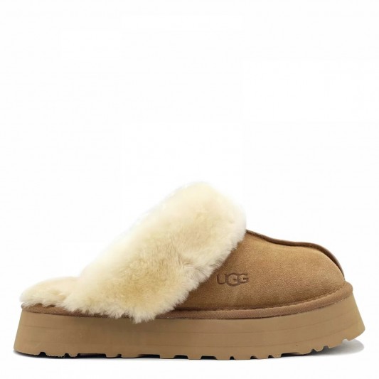 Угги UGG Slippers Scuffette Platform Chestnut