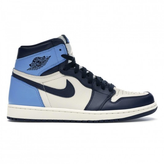 Кеды Jordan 1 Retro High Obsidian UNC