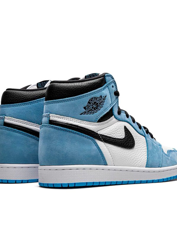 Кеды Jordan 1 Retro High White University Blue Black