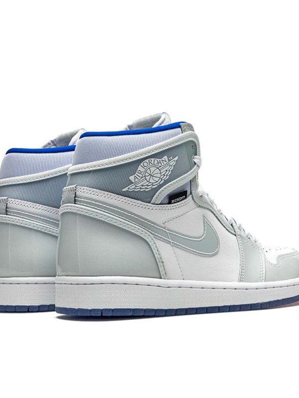 Кеды Jordan 1 Retro High Zoom White Racer Blue