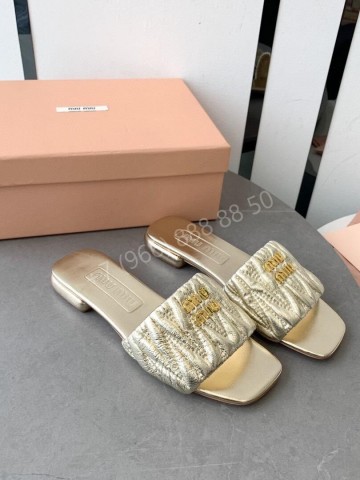 Шлепанцы MIU MIU