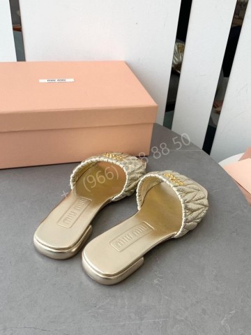 Шлепанцы MIU MIU