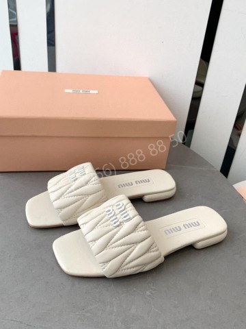 Шлепанцы MIU MIU