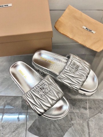 Шлепанцы MIU MIU