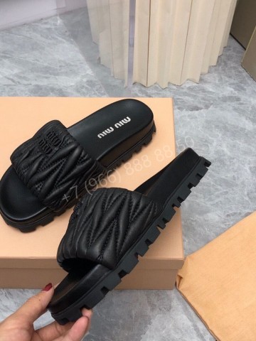 Шлепанцы MIU MIU