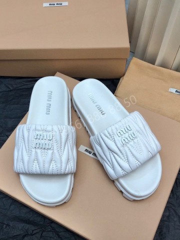 Шлепанцы MIU MIU