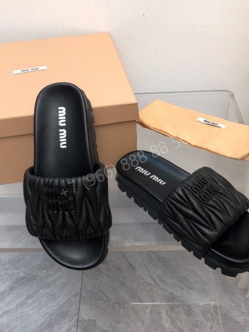 Шлепанцы MIU MIU