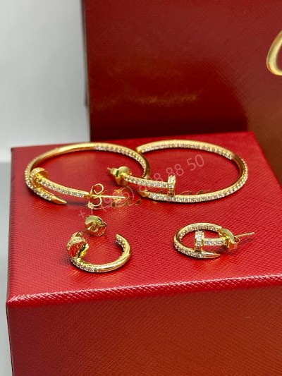 Серьги Cartier 4 см