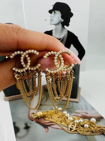 Серьги CHANEL