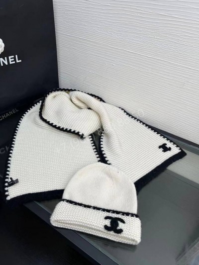 Комплект CHANEL (шапка + шарф)