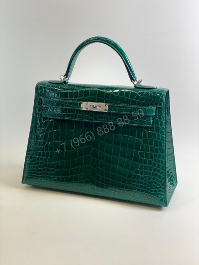 Сумка Hermes из кожи крокодила 32 см