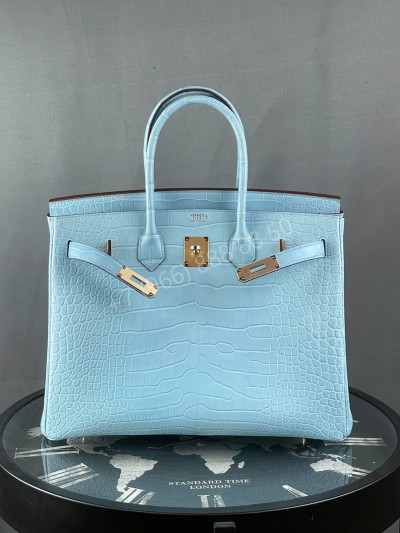 Сумка Hermes из кожи крокодила 35 см