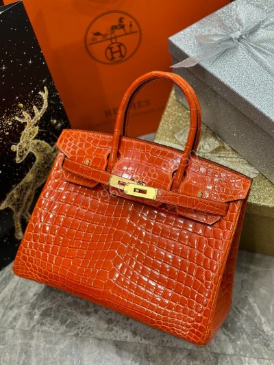 Сумка Hermes из кожи крокодила