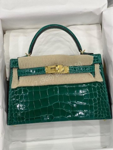 Сумка Hermes из кожи крокодила