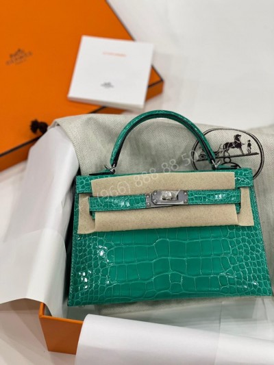 Сумка Hermes из кожи крокодила