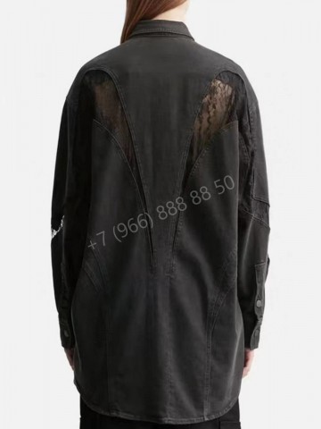 Джинсовая рубашка Mugler