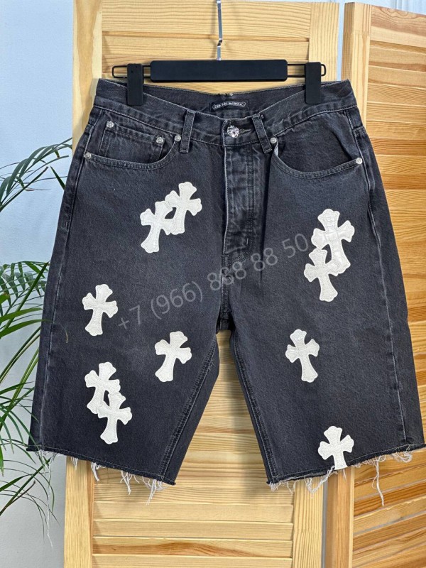 Джинсовые шорты Chrome Hearts