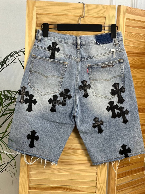 Джинсовые шорты Chrome Hearts