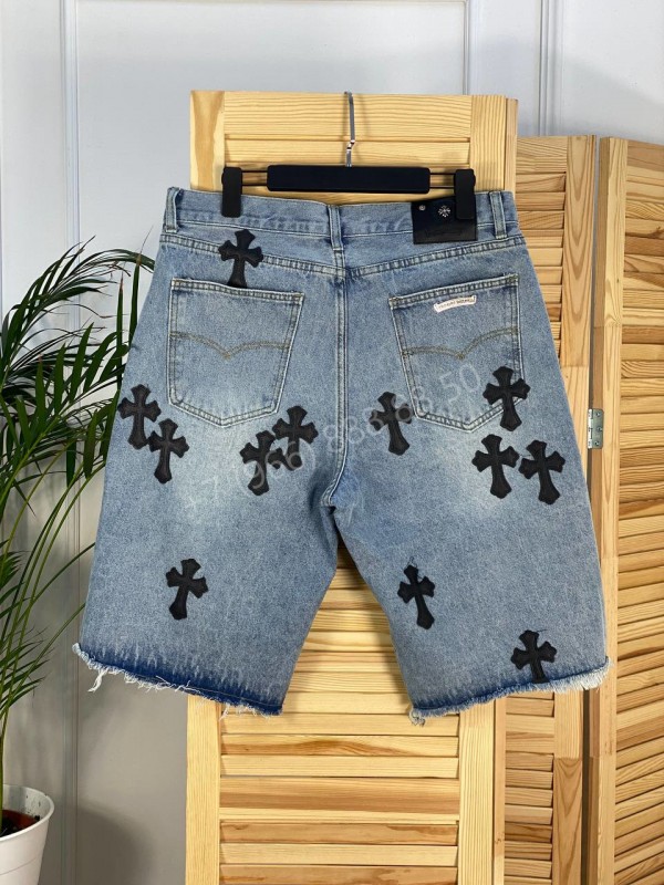 Джинсовые шорты Chrome Hearts