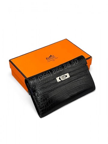 Кошелек Hermes из кожи крокодила