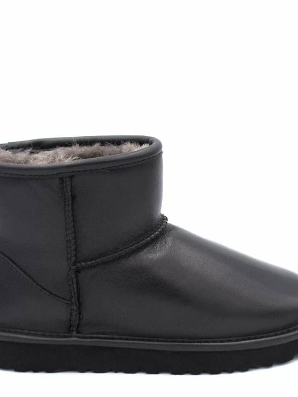 Угги UGG Mens Classic Mini Leather Black