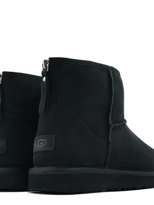 Угги UGG Mens Classic Mini Zip II Black