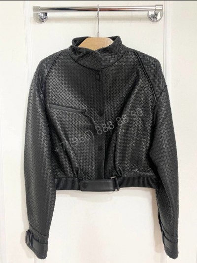 Кожаная куртка Bottega Veneta