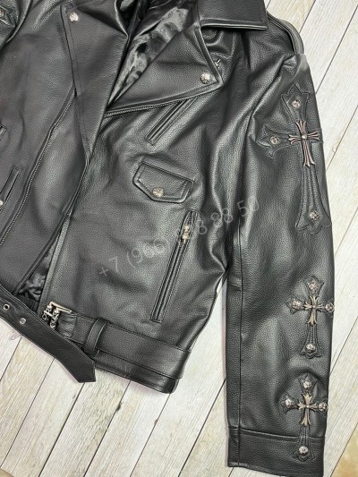 Кожаная куртка Chrome Hearts