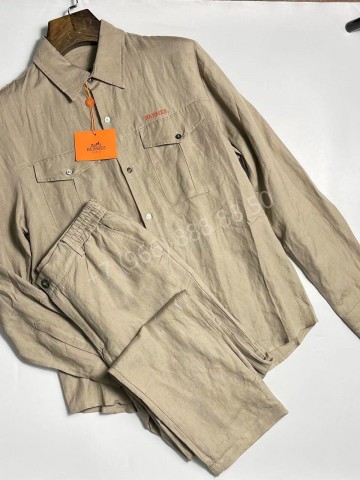 Льняной костюм Hermes