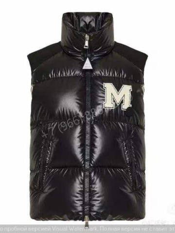 Кожаная безрукавка Moncler