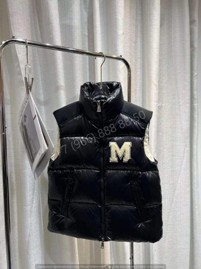 Кожаная безрукавка Moncler