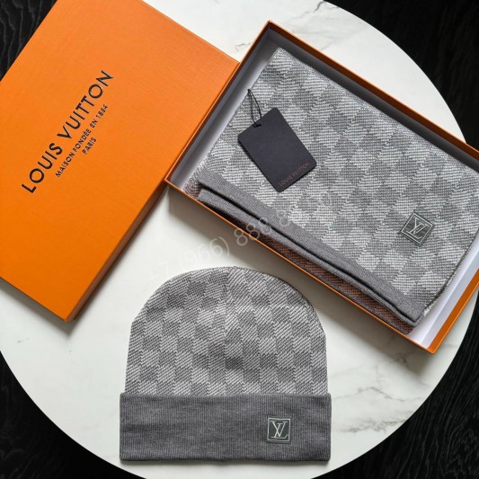 Комплект шапка & шарф Louis Vuitton