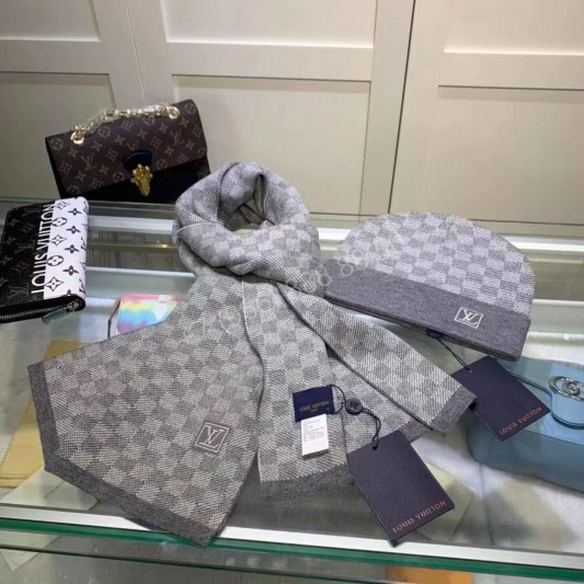 Комплект шапка & шарф Louis Vuitton