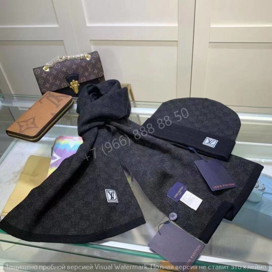 Комплект шапка & шарф Louis Vuitton