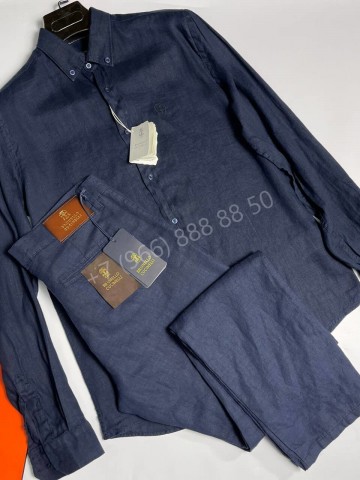 Льняной костюм Brunello Cucinelli