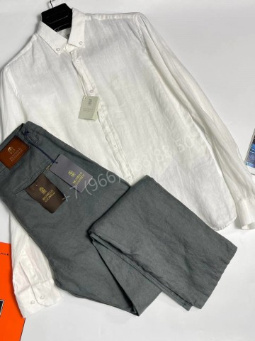Льняной костюм Brunello Cucinelli