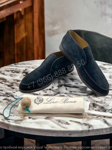 Ботинки Loro Piana с меховой стелькой
