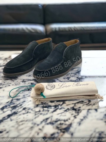 Ботинки Loro Piana с меховой стелькой
