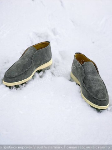 Ботинки Loro Piana с меховой стелькой