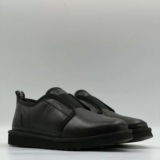 Ботинки UGG Mens Slippers Flex Leather Black