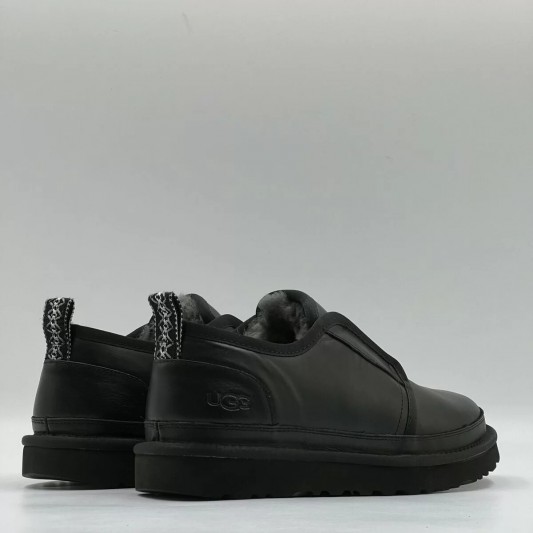 Ботинки UGG Mens Slippers Flex Leather Black