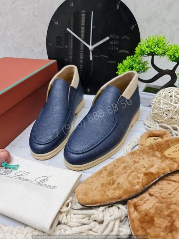 Лоферы Loro Piana с меховой стелькой