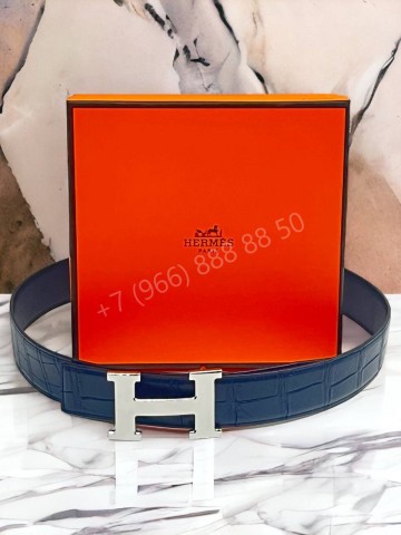 Ремень Hermes из кожи крокодила