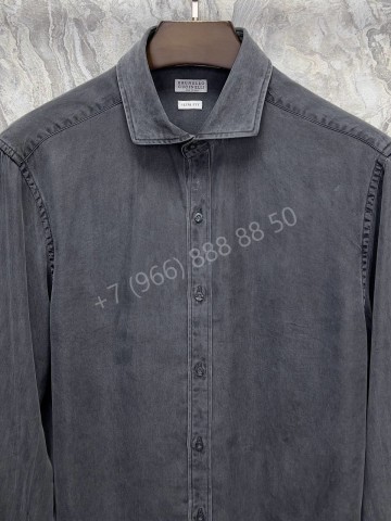 Джинсовая рубашка Brunello Cucinelli